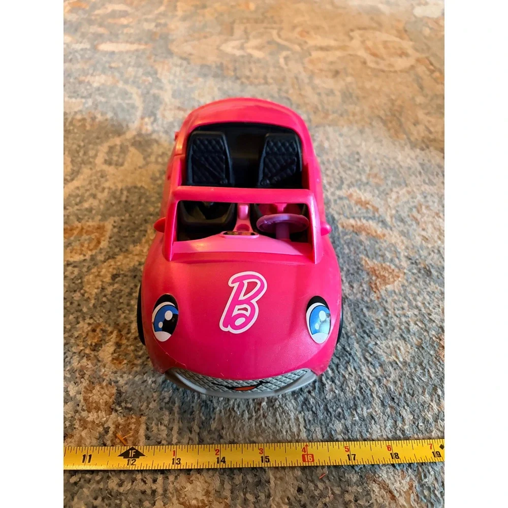 Fisher-Price Little People Barbie Pink Convertible Toddler Kids Toy Car w Sounds